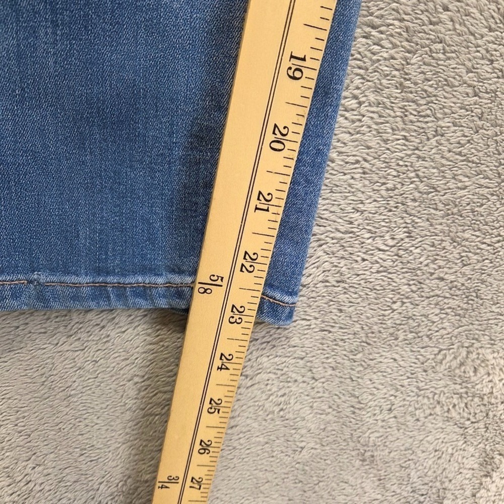 Kensie‎ Jeans Womens 6 / 28 Blue Cropped Straight Mid Rise Faded Denim - Picture 5 of 10